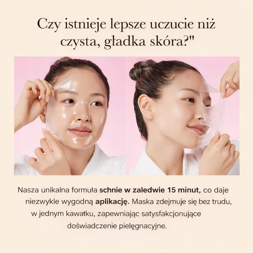 Nocna Maska Typu Peel-off z Kwasem Kojowym i Kurkumą