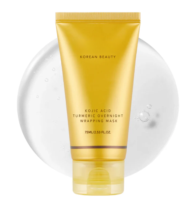 Nocna maska typu peel-off z kwasem kojowym i kurkumą