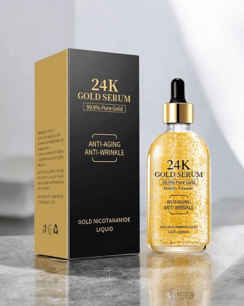 Serum przeciwstarzeniowe z 24-karatowym złotem