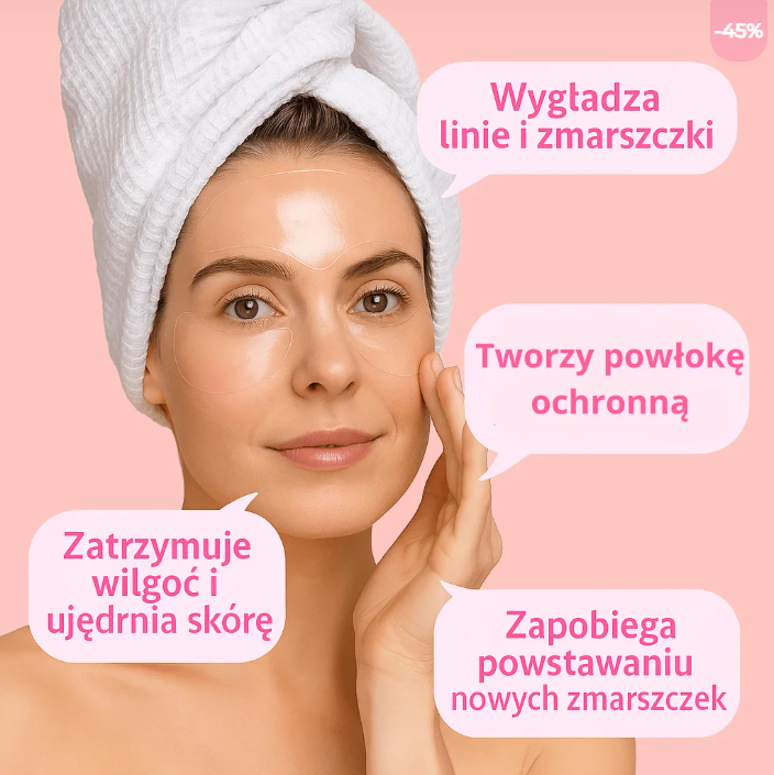 VeluSkin – Wielorazowe Plastry Antyzmarszczkowe (16 sztuk)