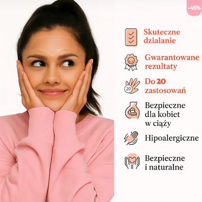 VeluSkin – Wielorazowe Plastry Antyzmarszczkowe (16 sztuk)