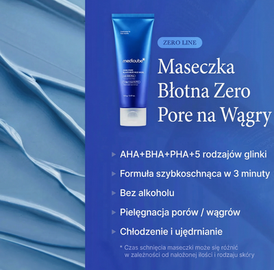 Maseczka błotna Zero Pore na wągry