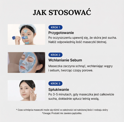 Maseczka błotna Zero Pore na wągry
